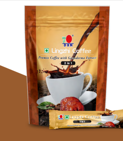 DXN Lingzhi Coffee 2 in 1 20 Sachets Sugar Free Ganoderma Coffee