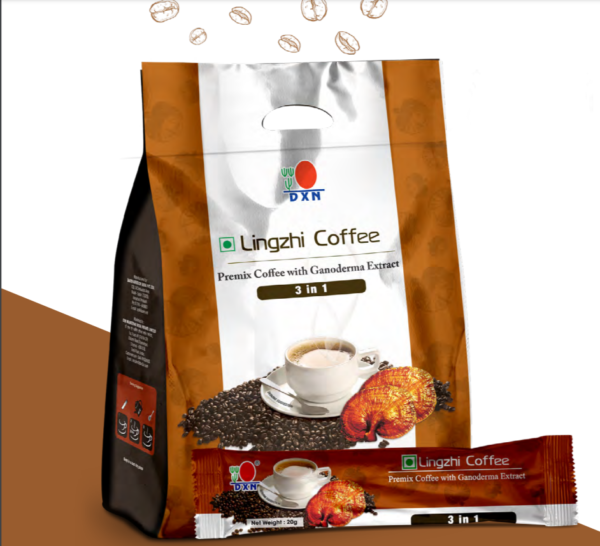 DXN Lingzhi Coffee 3 in 1 25 Sachets Ganoderma Coffee