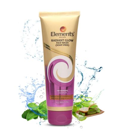 Elements Radiant Glow Face Wash 100g gel based soap free cleanser