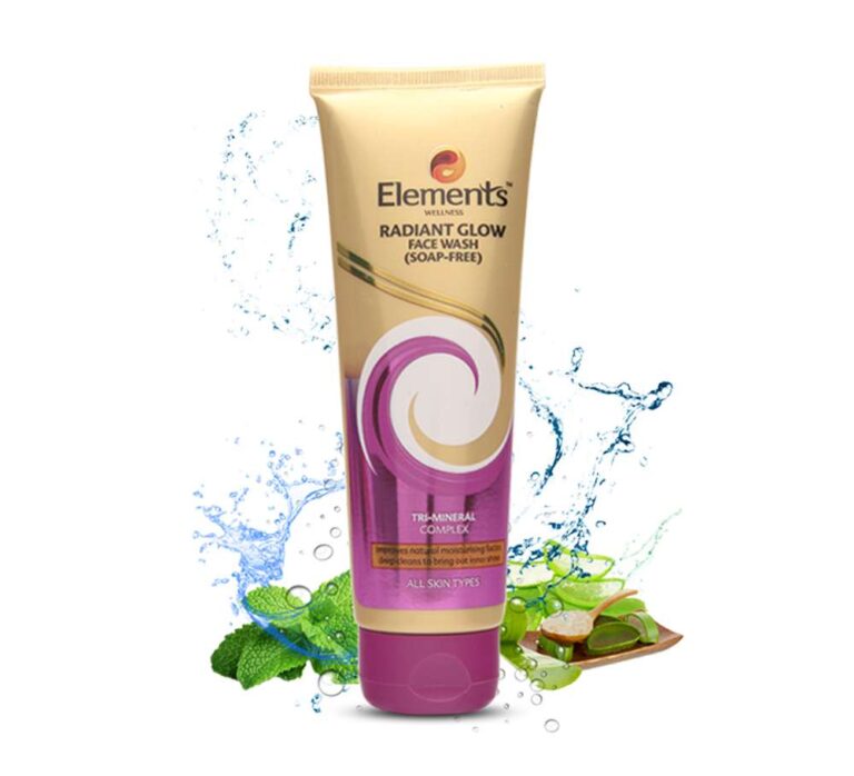 Elements Radiant Glow Face Wash 100g gel based soap free cleanser