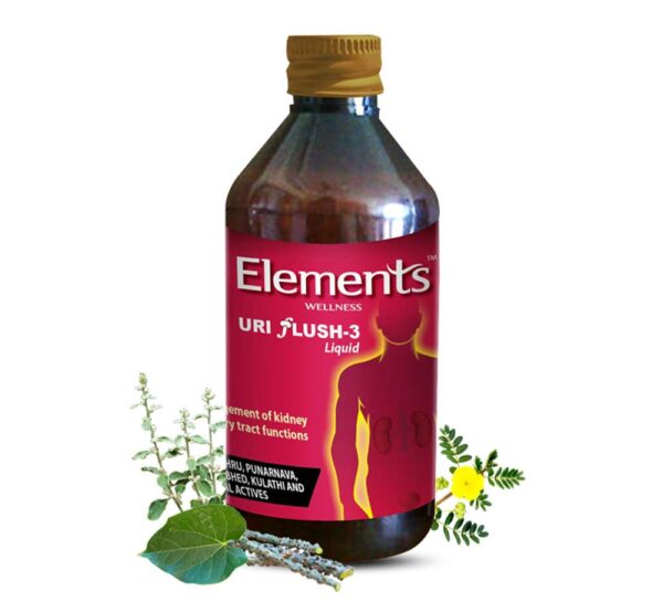 Elements Uri Flush 3 Liquid 200ml herbal supplement
