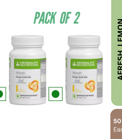 Herbalife Afresh Lemon Drink Mix (50g) - PACK OF 2