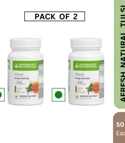 Herbalife Afresh Natural Tulsi Drink Mix (50g) - PACK OF 2