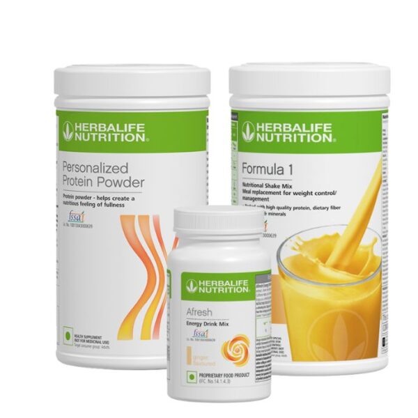 Herbalife Mango Protein Afresh Combo | Formula 1 Shake + Protein Powder + Afresh - HerbalPlanet