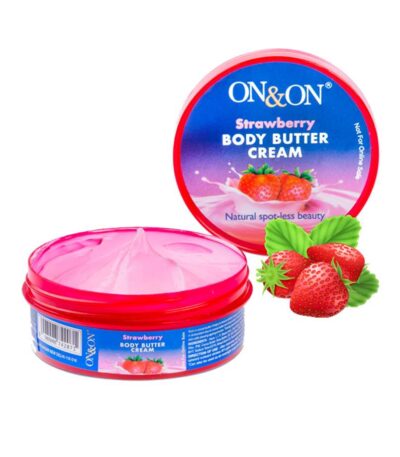 On & On Body Butter Cream | Shea Butter, Strawberry Extracts, Wheat Germ Oil | 100g