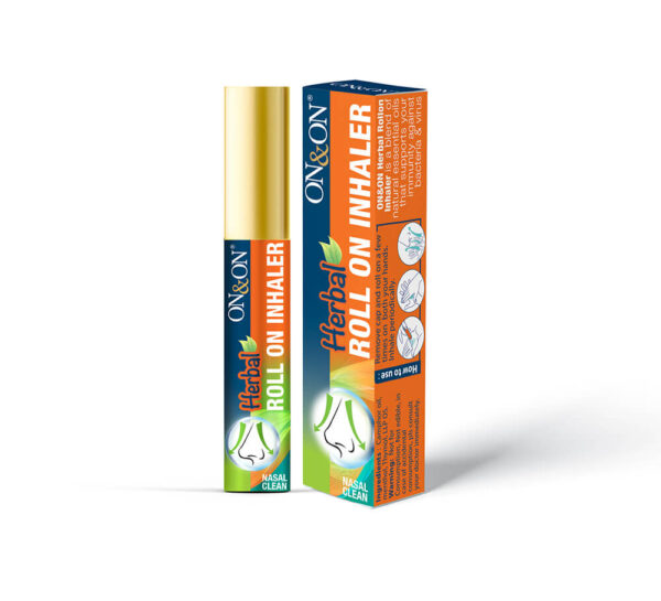 On & On Herbal Roll On Inhaler | Double-Action Relief