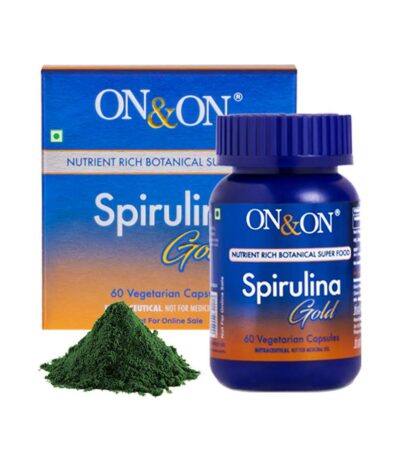 On & On Spirulina Gold | 60 Capsules | High Energy Super Food