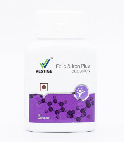 Vestige Folic & Iron Plus – 60 Capsules (PACK OF 2) - HerbalPlanet